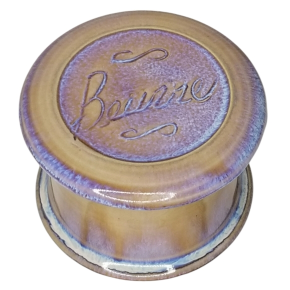 Moonlight Beurre French Butter Dish   Classic Lines Pottery French Butter Crock - Picture 1 of 13